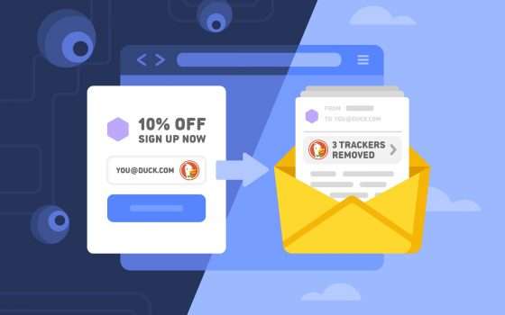 DuckDuckGo rimuove i tracker dalle email