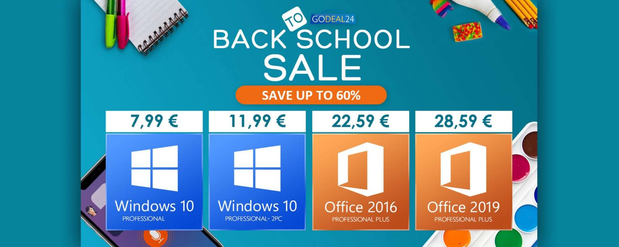 Windows 10 a 6€, Office a 15€: offerte da non perdere