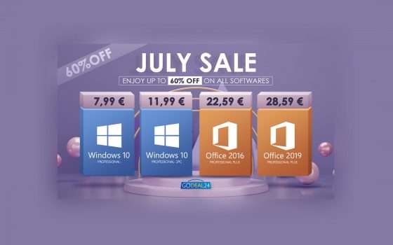 Saldi di luglio: Windows 10 Pro a soli 7,99€ e tanto altro!