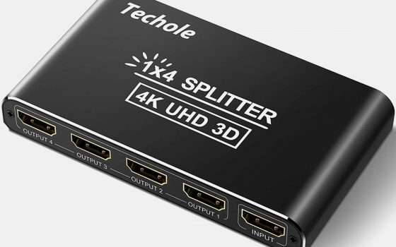 Splitter HDMI 4K: 1 in-4 out, costa la metà