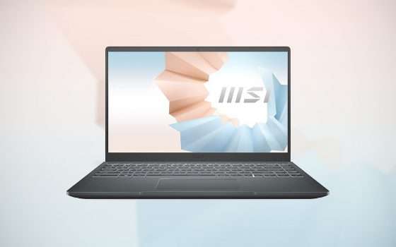 MSI Modern 14: il laptop i3 professionale segna un nuovo minimo storico