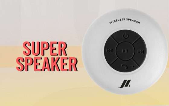 Speaker waterproof una BOMBA: te lo porti in doccia e canti per ore