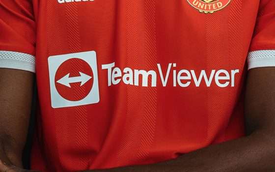 TeamViewer sulla maglia del Manchester United