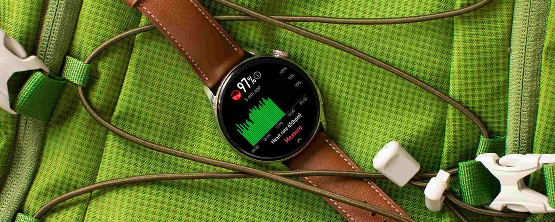 Huawei Watch 3: sconto 40 euro e cinturino in regalo