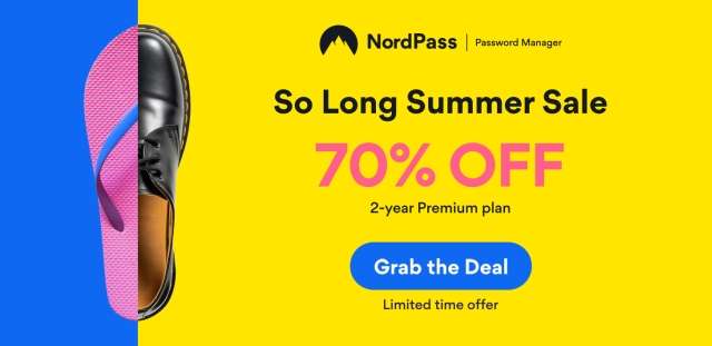 NordPass Summer Sale