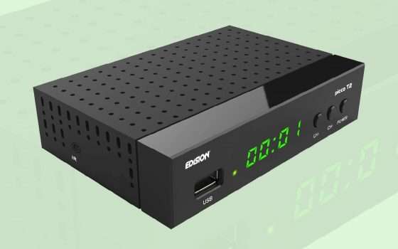 Decoder DVB-T2 con media player e WiFi: occasione