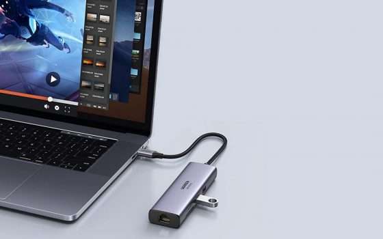 Tutta la connettività che ti serve nel palmo di una mano grazie all'HUB USB-C