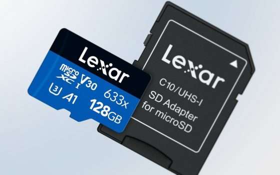 Lexar, microSD 128GB a prezzo STRACCIATO