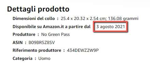 La descrizione del prodotto