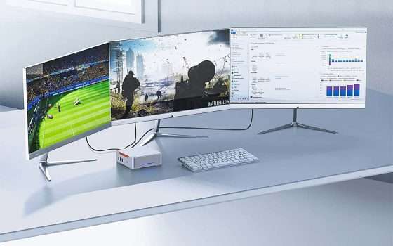 Gestisci 3 monitor con poco più di 100 euro con questo Mini PC