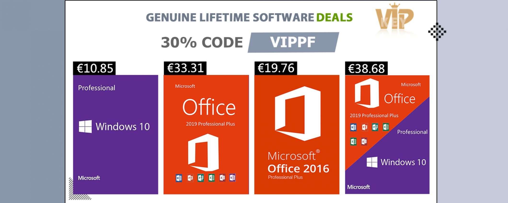 Grandi sconti: Windows 10 KEY a 10€ e Office 2016 a 19€