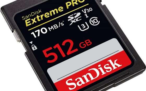 SanDisk Extreme Pro da 512GB: prezzo imbattibile su Amazon!