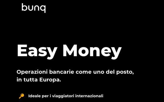 Bunq Easy Money: conto corrente smart da 8,99€