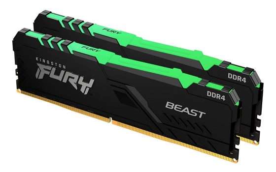 16GB di memoria RAM Kingston Fury Beast 3600MHz al minimo storico