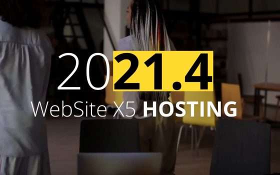 WebSite X5: nuove versioni con servizio di hosting