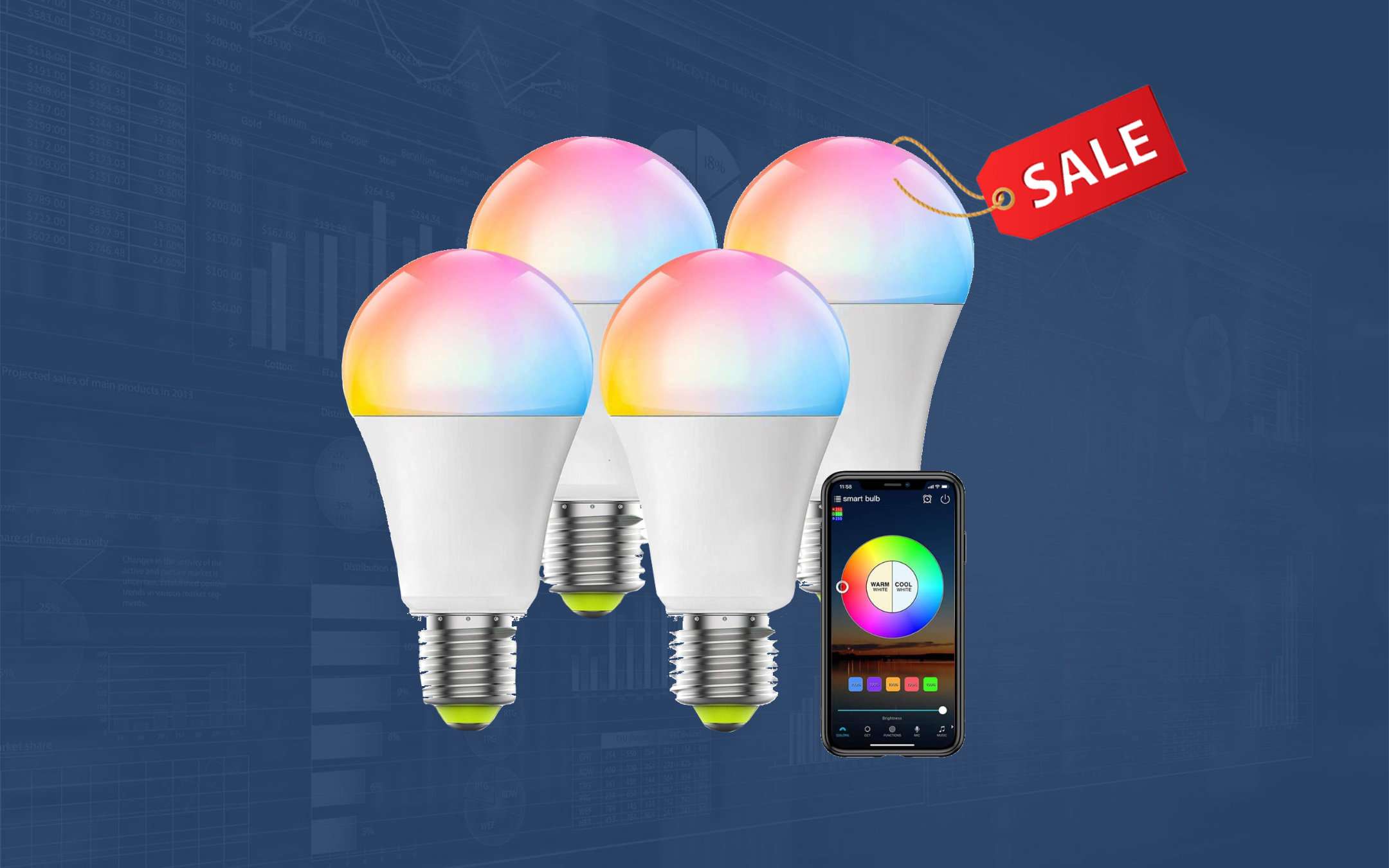 Set da 4 Lampadine Smart LED in SUPER OFFERTA su !