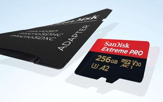 microSD da 256GB SanDisk Extreme Pro a PREZZO STRACCIATO (-69%)