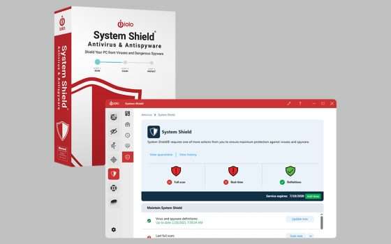 System Shield Antivirus e Spyware in offerta: proteggi il tuo PC a soli 20,80€