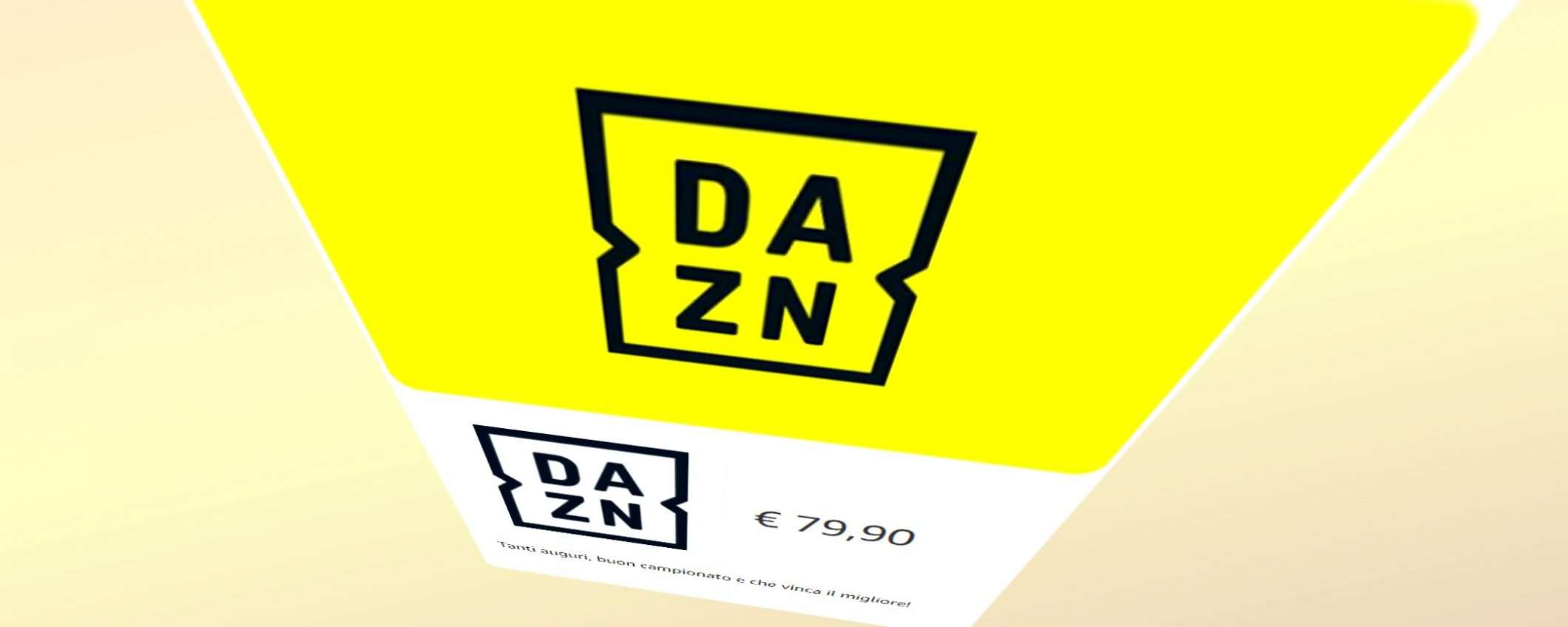 DAZN, se lo regali costa meno