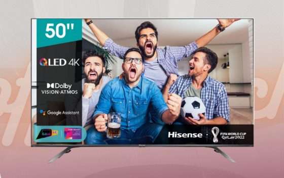 Smart TV Hisense: 50 pollici di puro spettacolo con schermo QLED