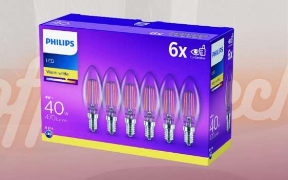 Lampadine LED Philips: il pacco da 6 è in promozione