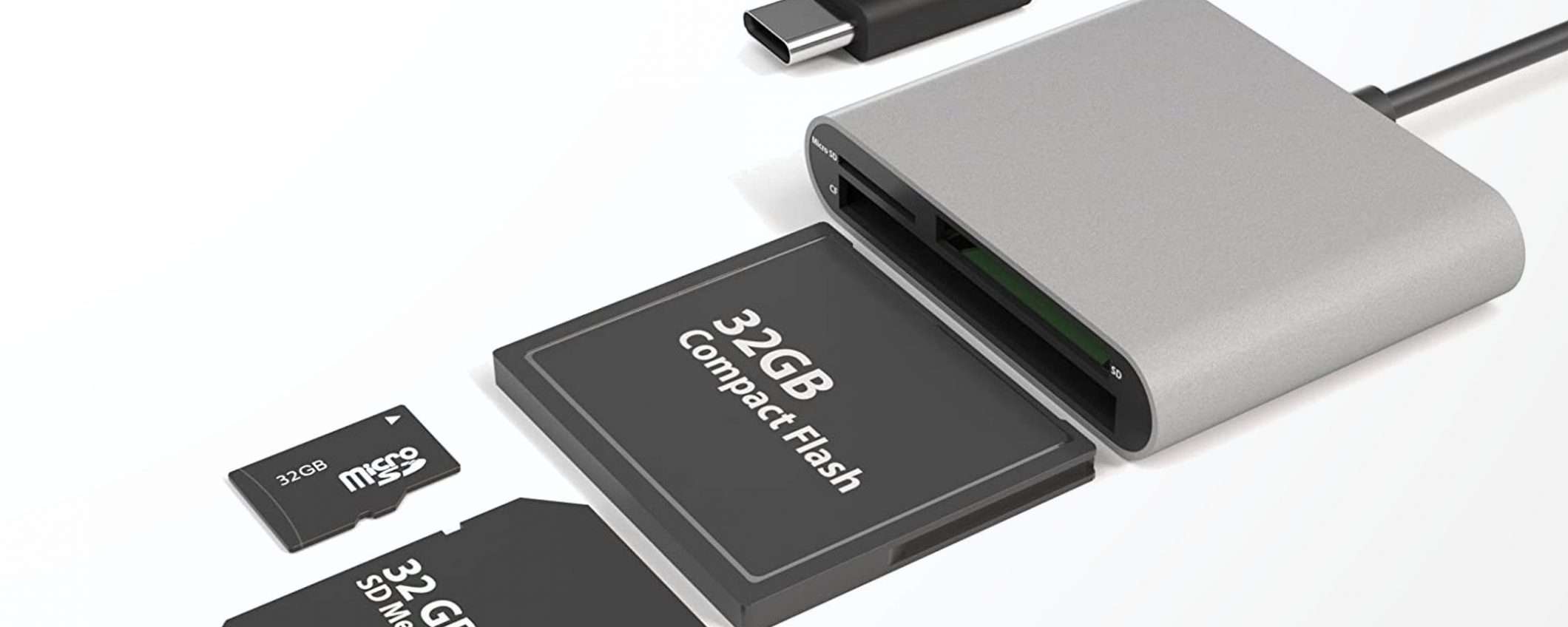 Lettore di card con USB-C, qui il costo è dimezzato