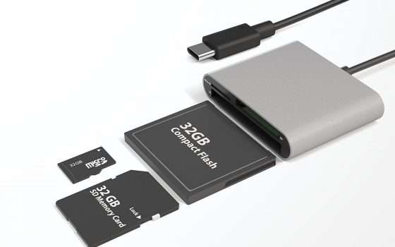 Lettore di card con USB-C, qui il costo è dimezzato