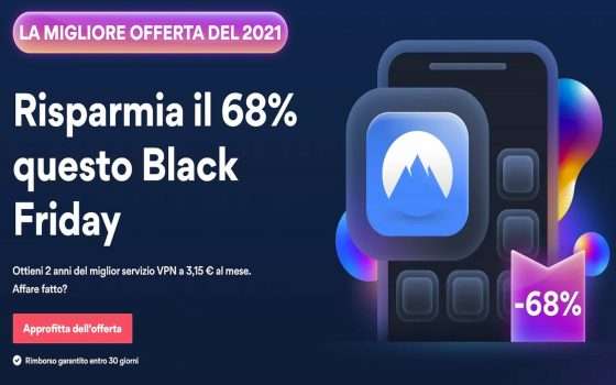 NordVPN Cyber Monday: sconto del 68% su piano biennale