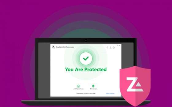 ZoneAlarm Anti-Ransomware: 2 Anni a soli 29,95€!