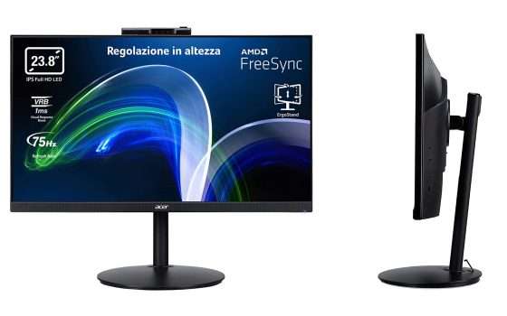 Acer CB242DY: il monitor con webcam adatto a tutto al minimo storico