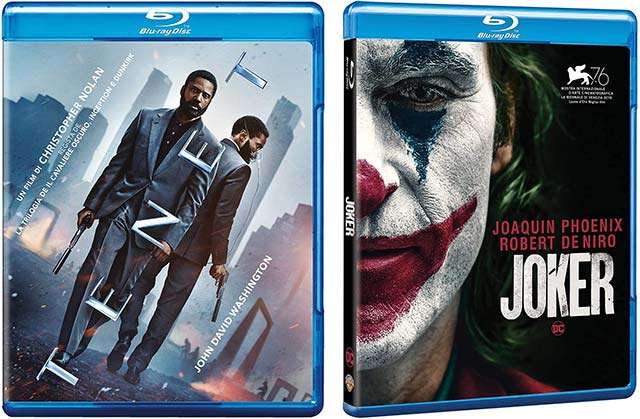 I Blu-ray di Tenet e Joker