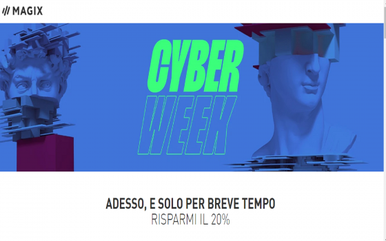 Black week Magix: sconti a partire dal 20%