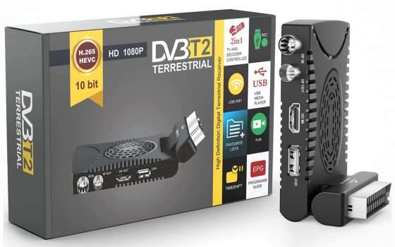 Decoder DVB-T2: l'occasione oggi è su Amazon