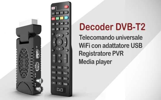 Decoder DVB-T2 multifunzione: SUPER PREZZO Amazon