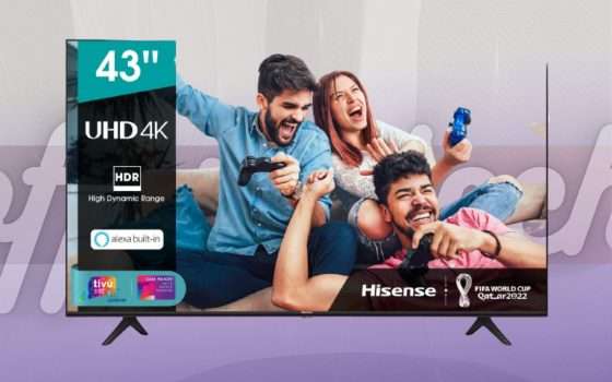 Questa Smart TV Hisense ti regala 43 pollici di pura goduria