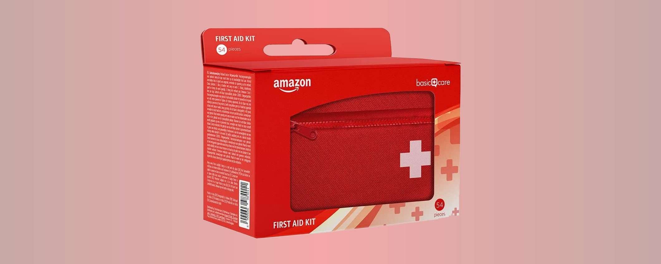 Amazon Basic Care: 54 pezzi per le emergenze (-25%)