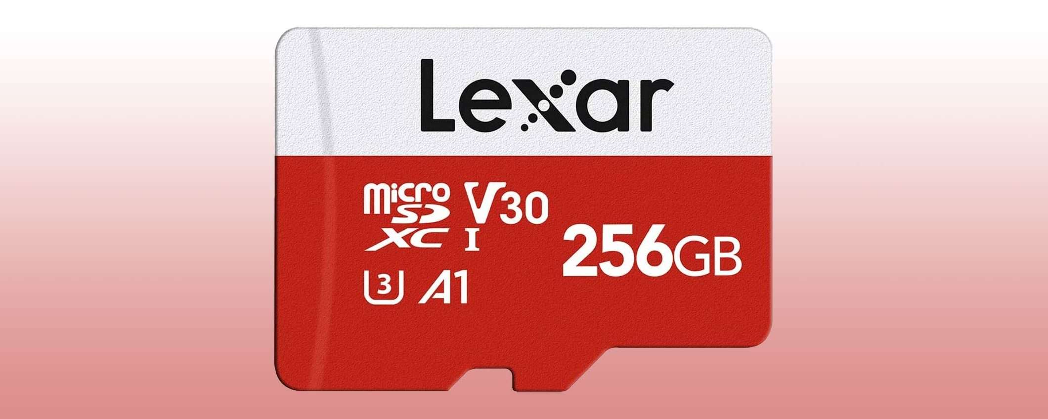 Black Friday Lexar: microSD fino a 256GB in sconto