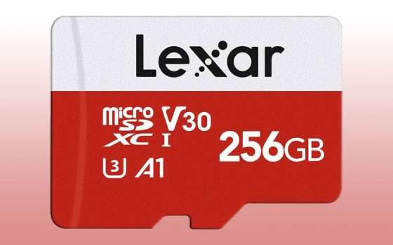 Black Friday Lexar: microSD fino a 256GB in sconto