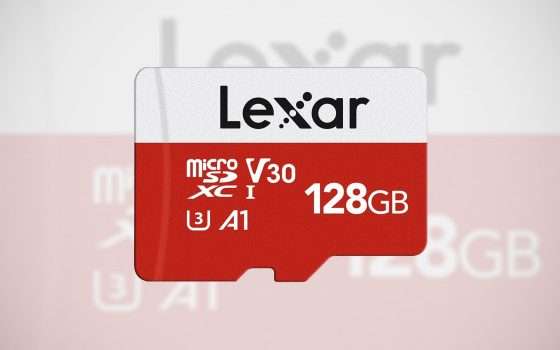 Lexar: microSD 128 GB in FORTE SCONTO su Amazon