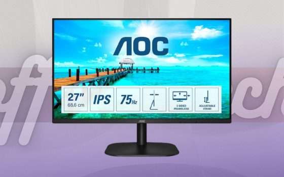 Monitor FHD da 27 pollici: con poco più di 100 euro è tuo