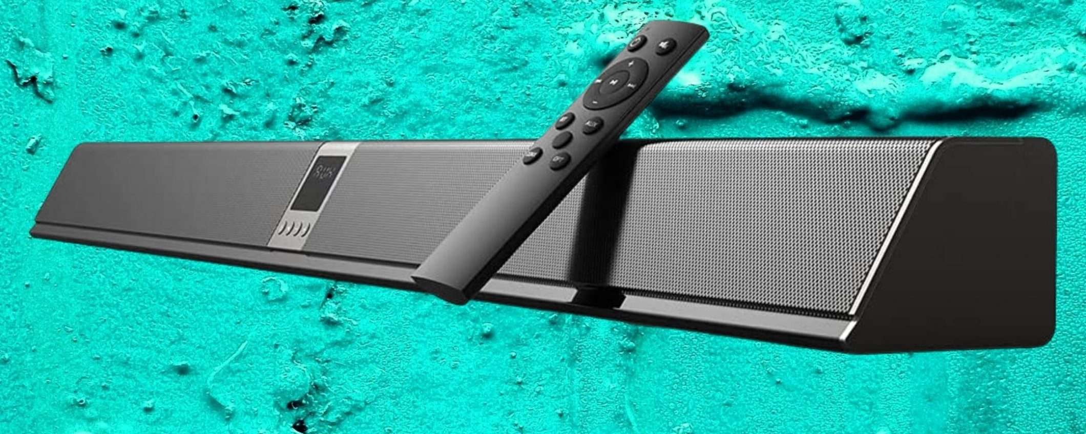 Soundbar 40W, 1 metro di lunghezza: 29€, FOLLIA Amazon