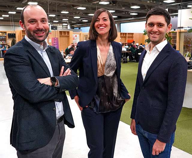 Talent Garden. Lorenzo Maternini (vice presidente), Irene Boni (amministratore delegato) e Davide Dattoli (presidente esecutivo)