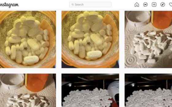 Instagram: facile trovare droghe e farmaci vietati