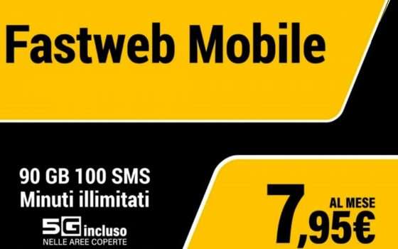 Nexxt Mobile: 90GB in 5G a soli 7,95€ con Fastweb!