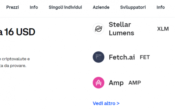 Offerta Coinbase 16 USD in criptovalute! Ecco come