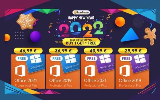 Saldi di Capodanno, compri Office e Windows è in regalo