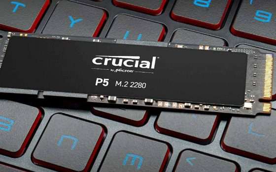 Crucial P5: SSD NVMe M2 da 2TB a prezzo stracciato