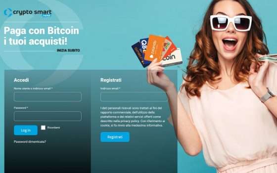 Con Crypto Smart Market paghi in criptovalute per acquistare Gift Card