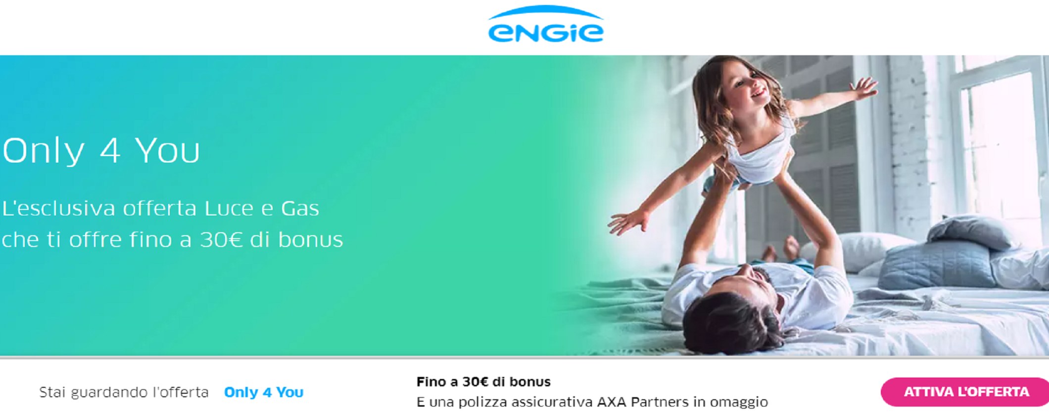 Engie offre 30 euro di bonus e prezzo bloccato!