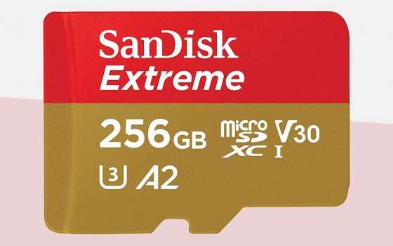 SanDisk Extreme: microSD 256 GB a metà prezzo